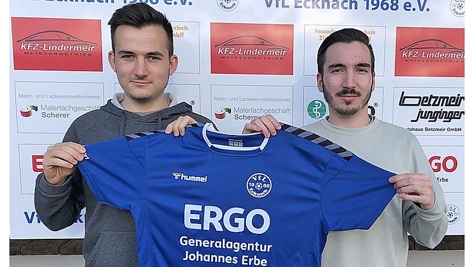 Die Brüder Marcus (links) und Tobias Wehren wechseln vom BC Aichach zum VfL Ecknach.