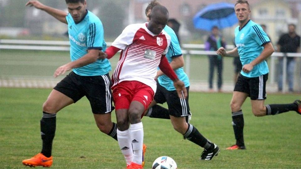 Bilal Solanke und der SVS holten im Hinspiel einen Punkt gegen Feldmoching. F: Habschied