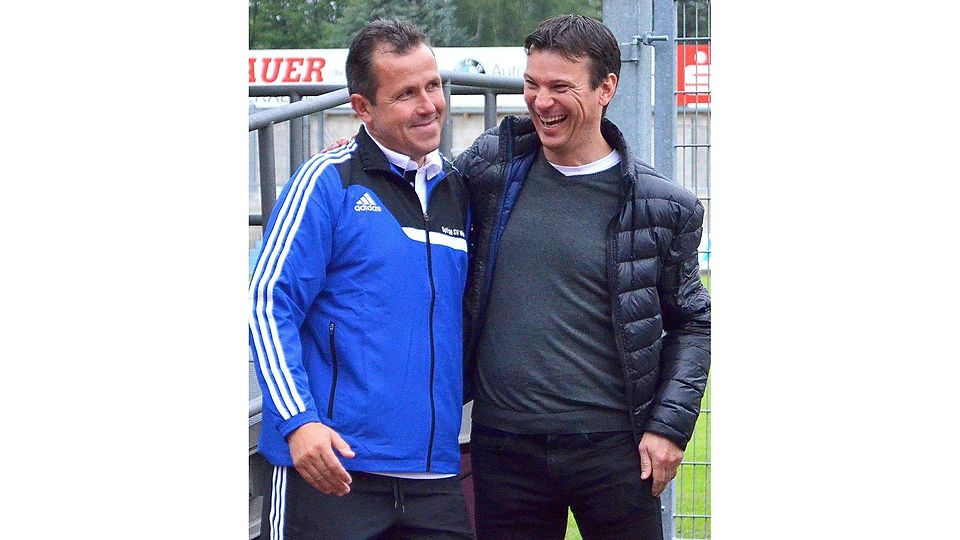 Der neue Trainer Tomás Galásek (l.) und der neue Sportliche Leiter Christian Stadler (r.).Foto: Franken