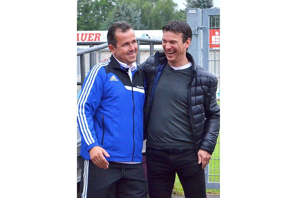 Der neue Trainer Tomás Galásek (l.) und der neue Sportliche Leiter Christian Stadler (r.).Foto: Franken