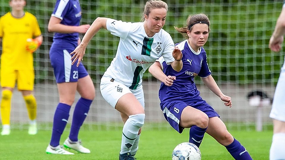 Die Frauen von Borussia Mönchengladbach spielen um den Aufstieg.