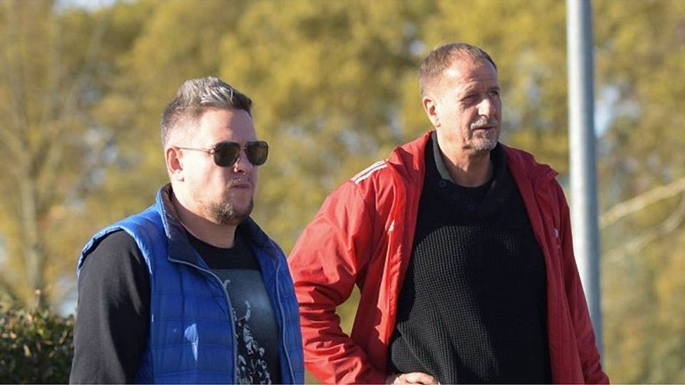 André Hoof (links im Bild) übernimmt beim SV Union Heyrothsberge den Posten des Cheftrainers.        (F. Michael Donau)
