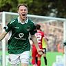 Joshua Endres will auch in der 3. Liga für die Schweinfurter jubeln.