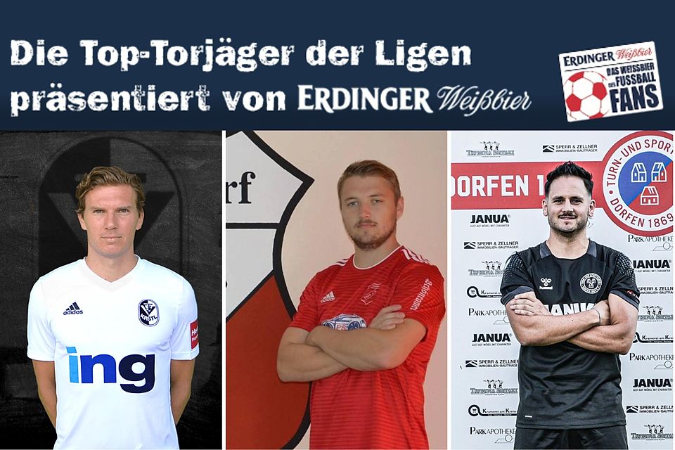 Michael Hauser (m.) führt das ERDINGER-Ranking vor Sebastian Spinner (l.) und Gerhard Thalmaier (r.) an.