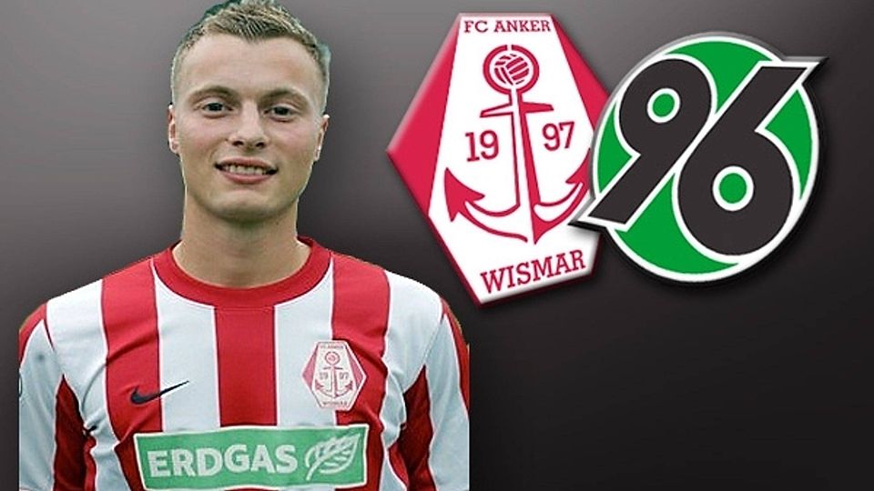 Der Passauer Martin Giermeier spielte im DFB-Pokal mit Anker Wismar gegen Hannover 96   Montage:Wagner