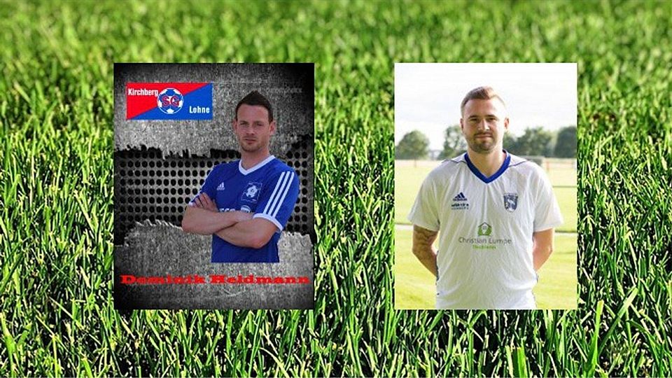 Goalgetter Dominik Heldmann (links) und Mittelfeldstratege Nico Langhans (rechts) verstärken ab Sommer die Truppe von Hannes Alter. Foto: Heldmann/Bergmann Montage: Eiter