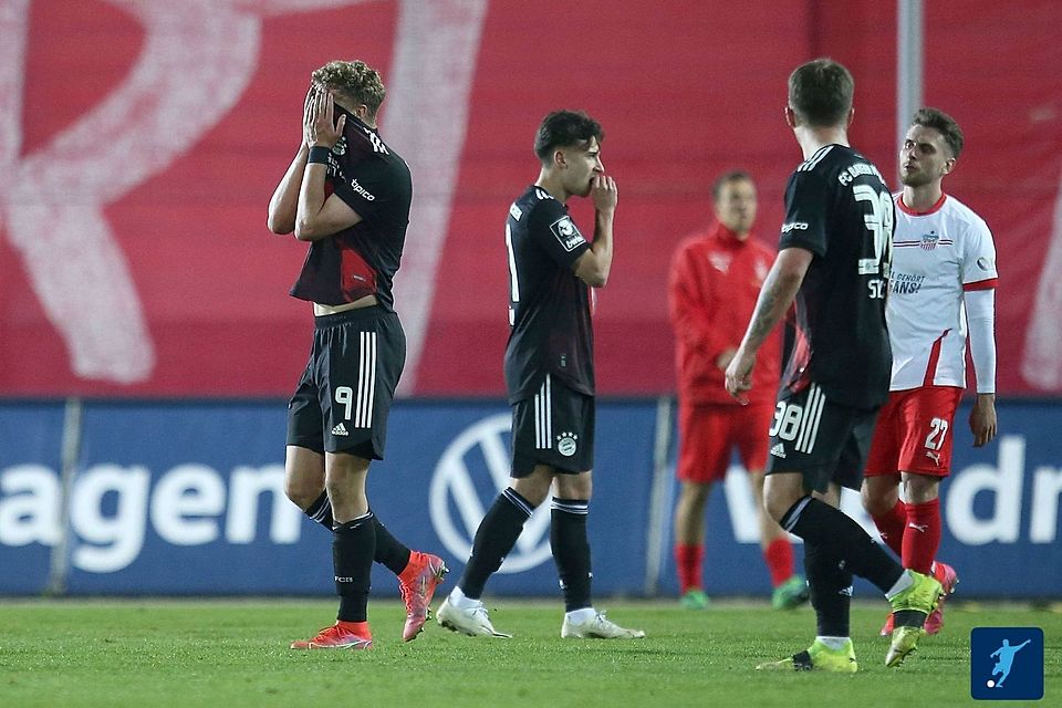 Zum "narrisch" werden: die Bayern-Amateure kassieren in der 6. Minute der Nachspielzeit den Ausgleichstreffer. 