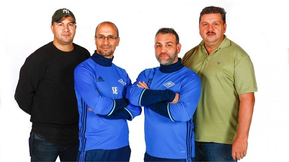Von links: Redouan Yotla, Salah El Halimi, Francisco Carrasco (Co-Trainer) und Jürgen Schick (Vorsitzender). Foto: racevision.de