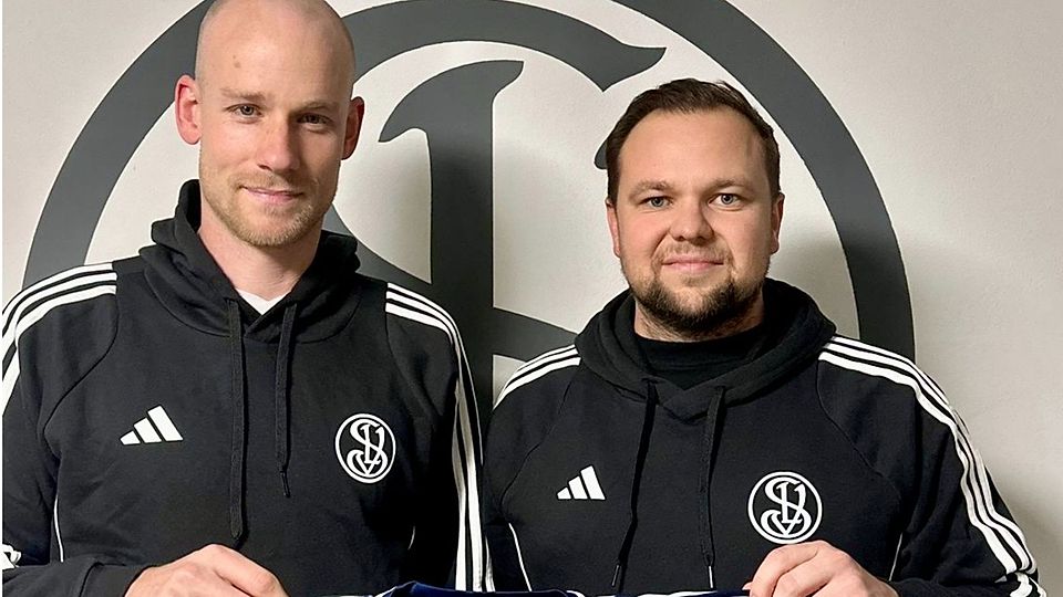 SVL-Manager Max Maier (re.) mit Neuzugang Martin Stoller
