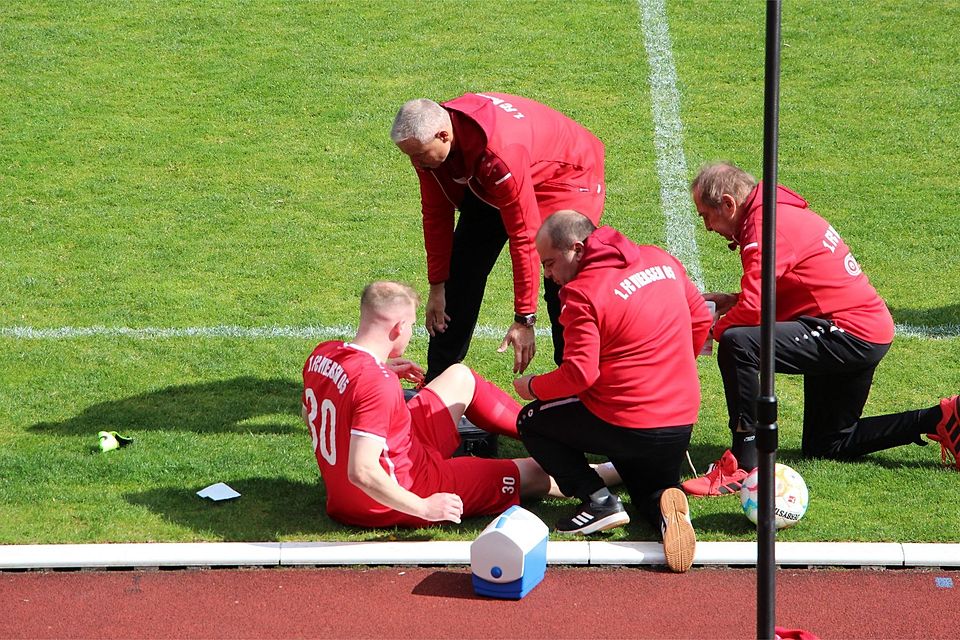 Für Kevin Weggen war die Partie am Sonntag vorzeitig beendet.