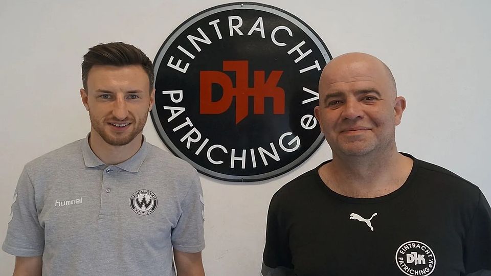 Christoph Schulz (li.) kehrt mit dem SV Wacker zu seinen Wurzeln zurück. Patrichings Abteilungsleiter Matthias Helmberger und der ganze Verein freuen sich riesig auf das Turnier.
