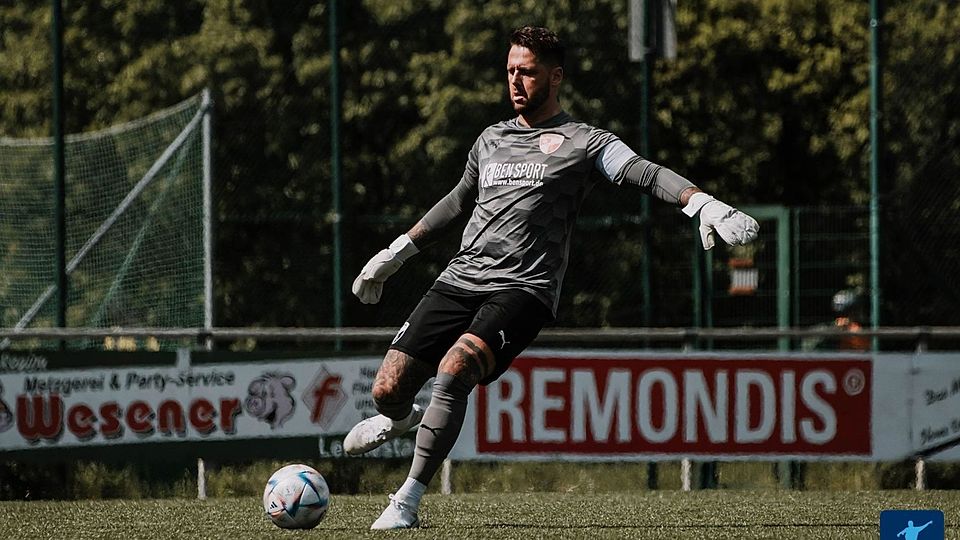 Ein Anblick auf Zeit: Daniel Dreesen bricht seine Zelte als Stammtorwart des FC Iserlohn im Sommer ab.
