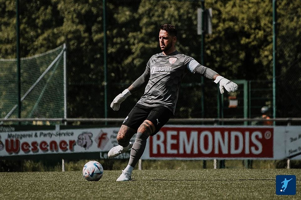 Ein Anblick auf Zeit: Daniel Dreesen bricht seine Zelte als Stammtorwart des FC Iserlohn im Sommer ab.