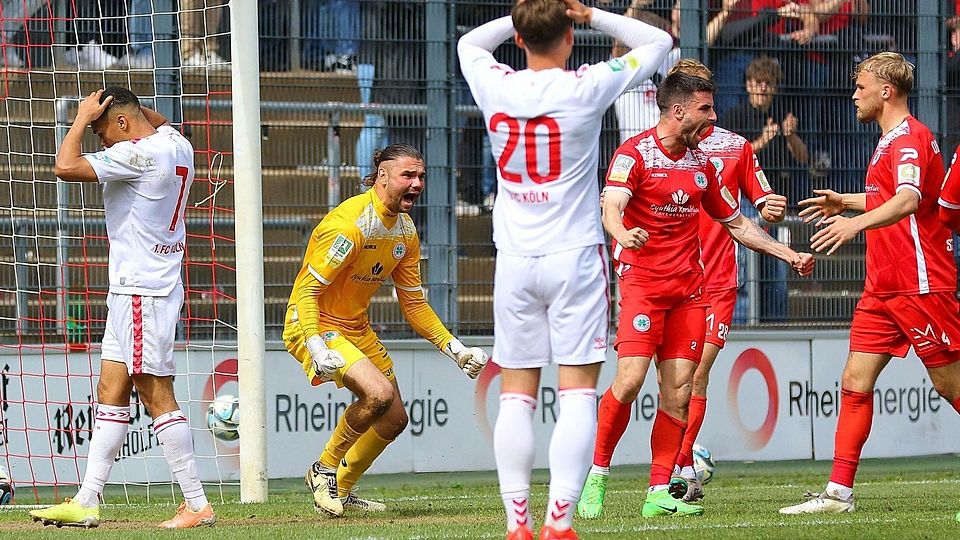 Vor einem Jahr jubelte RWO gegen Köln, am Sonntag haben beide wenig zu lachen. 