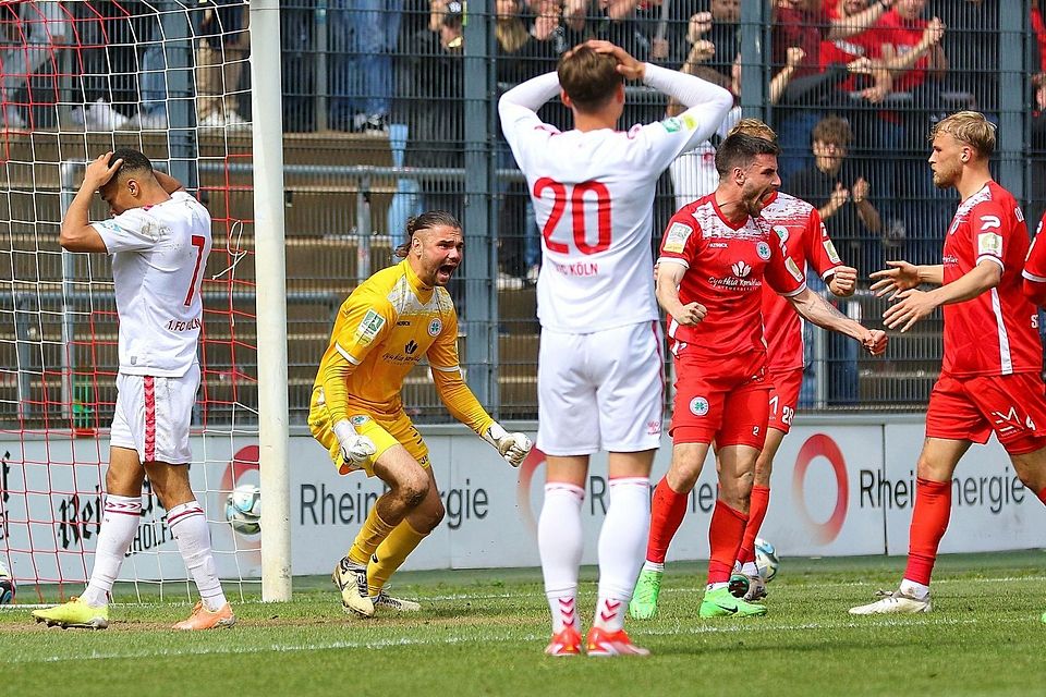 Vor einem Jahr jubelte RWO gegen Köln, am Sonntag haben beide wenig zu lachen. 