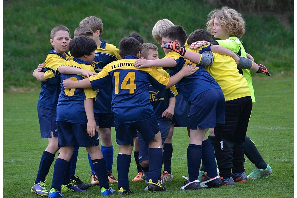 Grund zum Jubel hatten die E-Junioren des FC Leutkirch. (Foto: Anita Hausmann)
