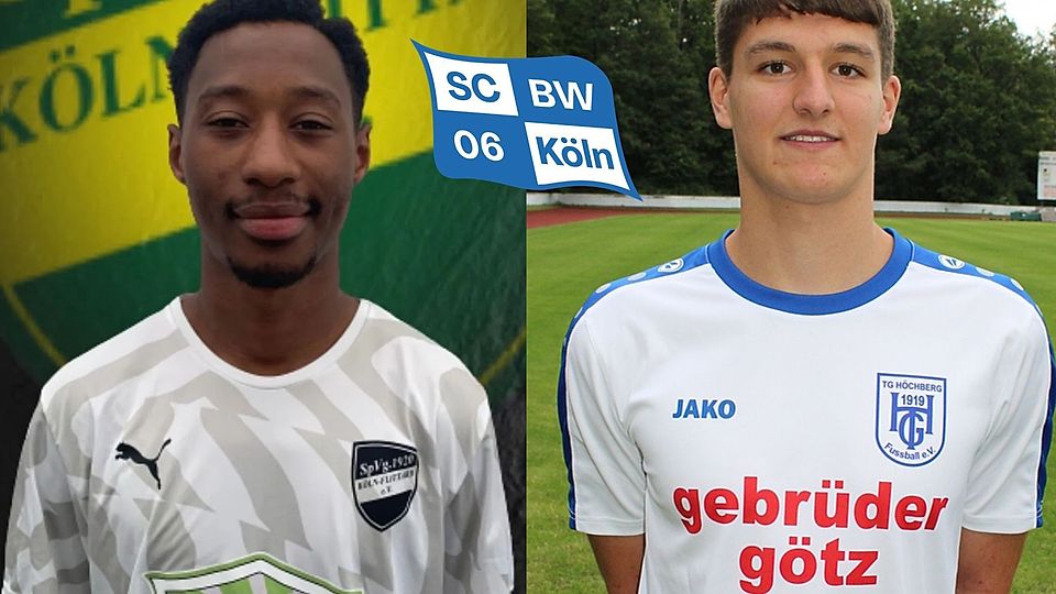 Messie Kiwala (links) und Luzian Behre wechseln zu Blau-Weiß Köln.