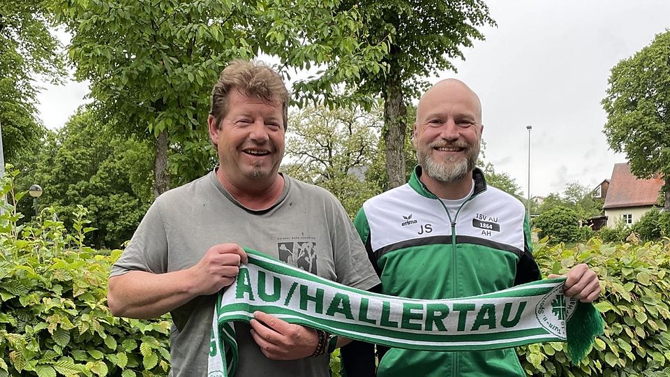 Neu-Trainer Peter Hösl (l.) mit Abteilungsleiter Stefan Schaipp.