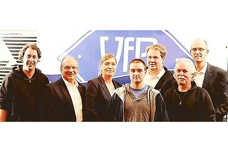 Gemeinsam für den VfB: (von links) Stefan Knop, Wilfried Barysch, Britta Richter-Berding, Christoph Conrad, Marc Nienaber, Ronald Albrecht VfB