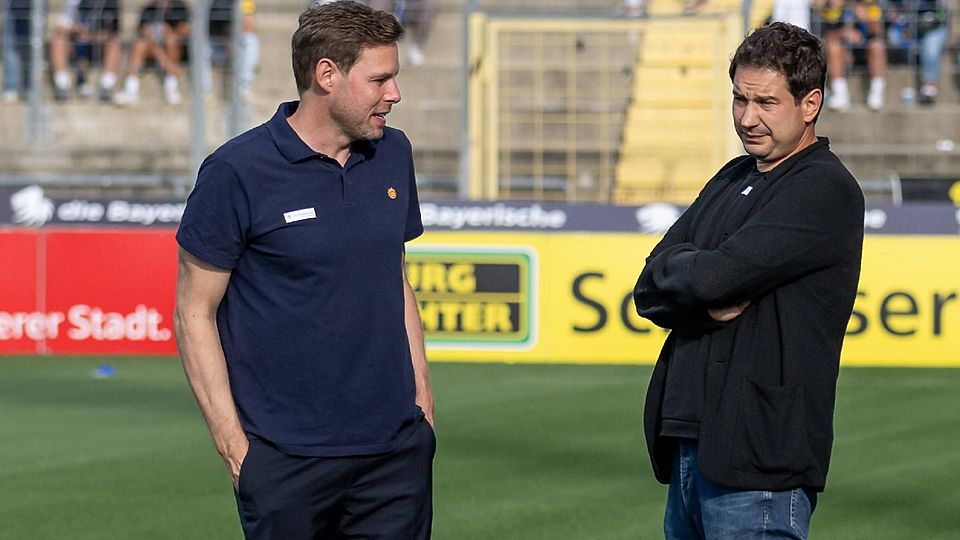 Christian Werner (li.) hat weiterhin Vertrauen in Argirios Giannikis und sein Team.