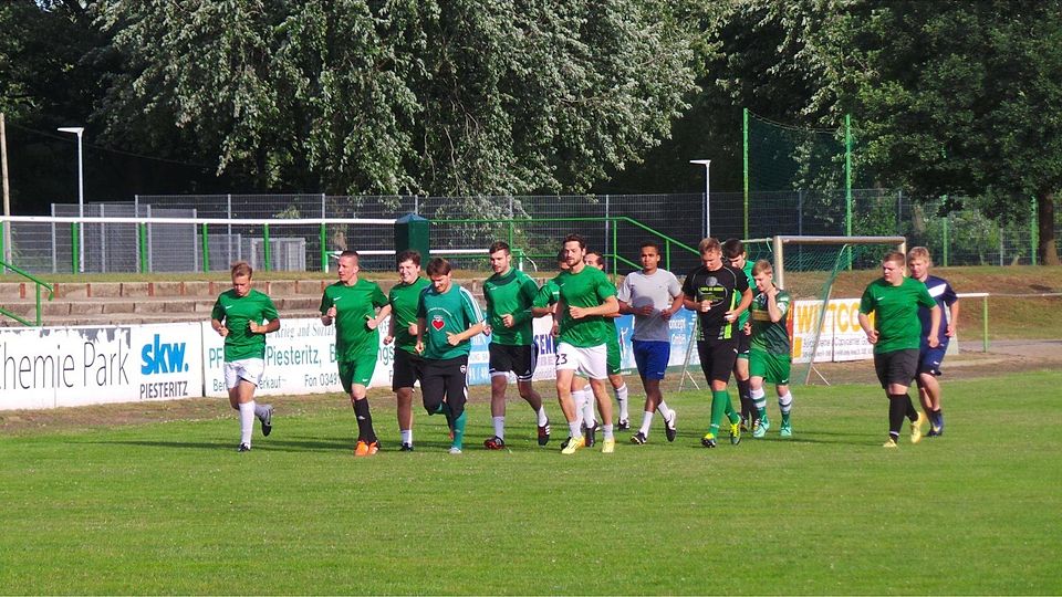 Trainingsauftakt beim FC Grün-Weiß Piesteritz. F: Verein
