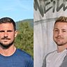 Die Trainer der beiden Topmannschaften vor dem Verfolgerduell: Fabian Nopper vom FC Waldkirch (links) und Julian Sutter vom FC Wolfenweiler-Schallstadt.