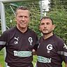 Da kann nichts mehr schiefgehen: Lothar Matthäus und sein Co-Trainer Selami Gündogar im Einsatz für die Grünwalder E2.