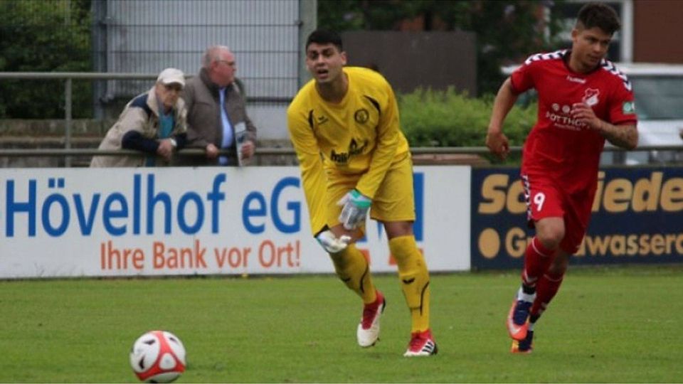 Bleibt: Delbrücks Torwart Daryoush Hosseini hat für die kommende Saison beim DSC zugesagt. F: Heinemann