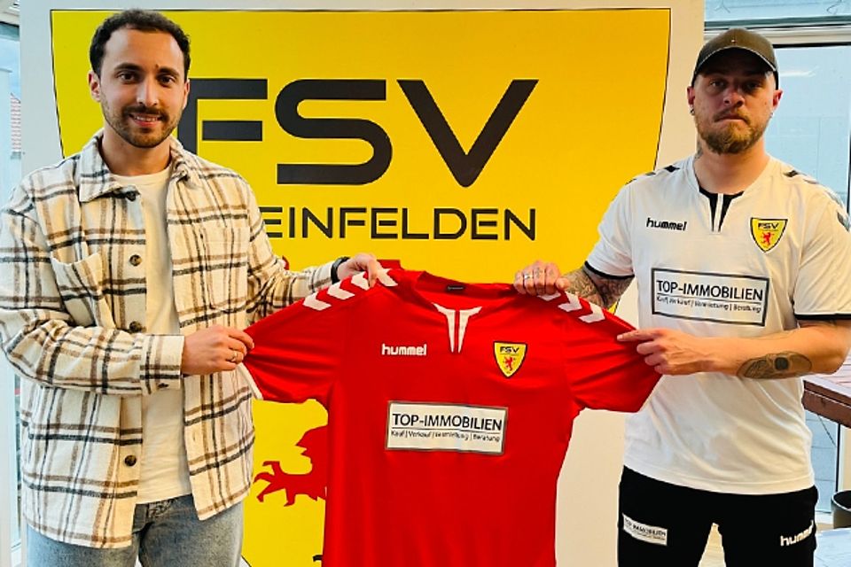 Fatih Cakir (links) und FSV-Sportchef Julian Jäger | Foto: FSV Rheinfelden