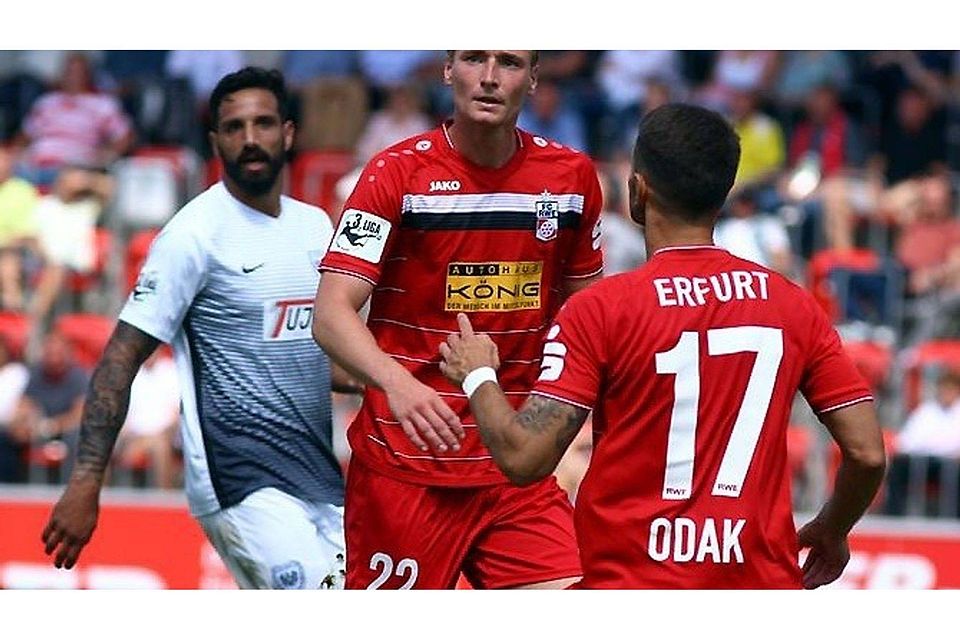Christoph Menz bleibt mindestens bis 2020 bei Rot-Weiß. F: Sportfotos Nordhausen
