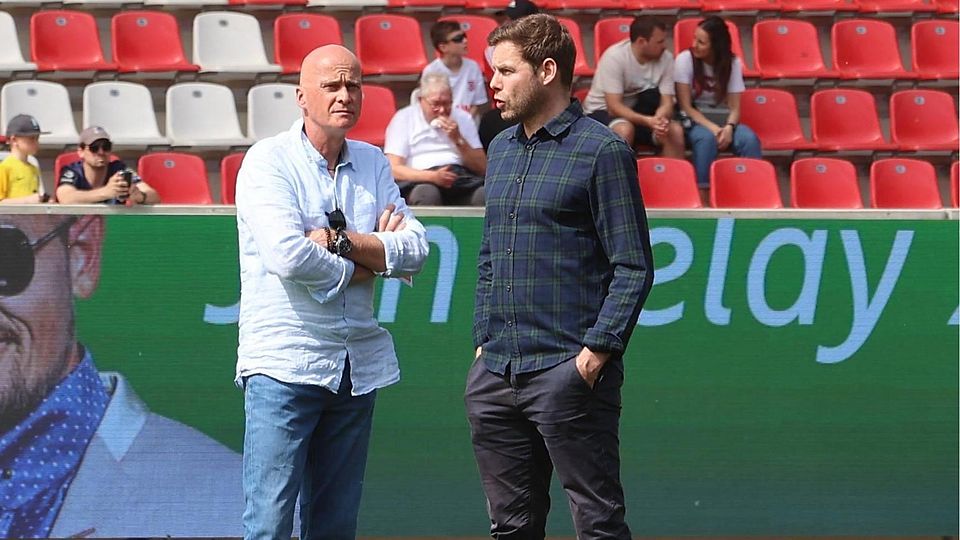 Christian Werner (r.) und Robert Reisinger haben offenbar einen guten Draht.