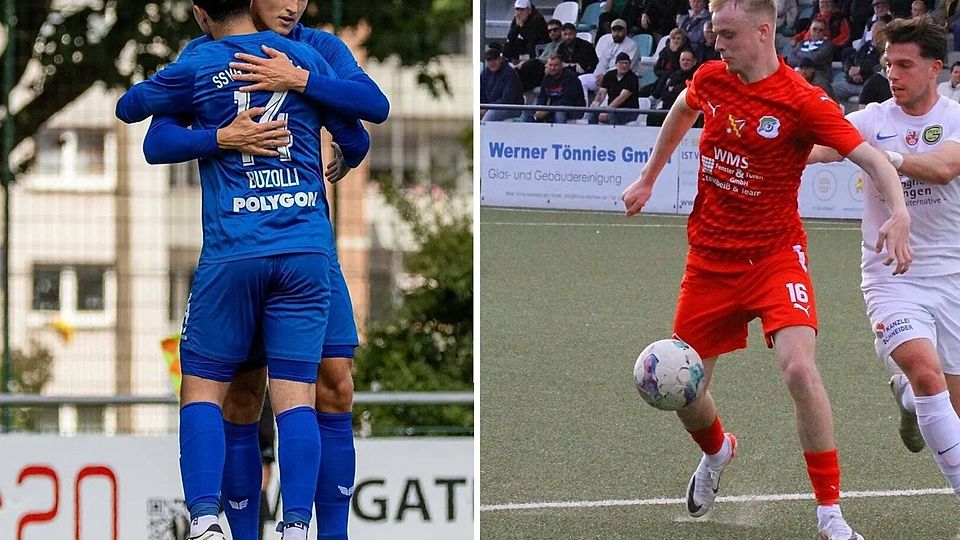 Die SSVg Velbert (li.) ist der Meisterschaftsfavorit unter den Trainern. Youngster Connor Tönnies (re., am Ball) erwarten die meistern als Spieler der Saison.