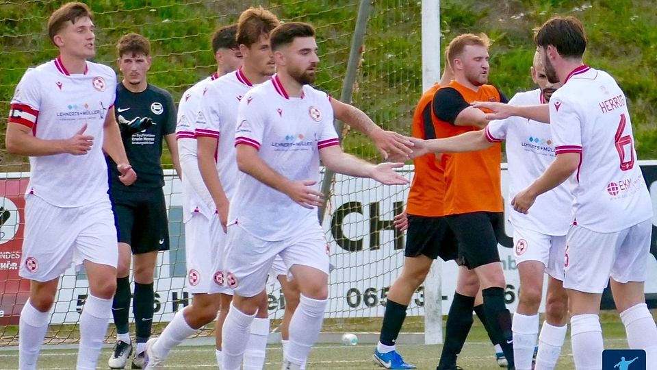 Dreimal durfte Rot-Weiss Wittlich in Leudersdorf jubeln - und kam souverän eine Runde weiter.