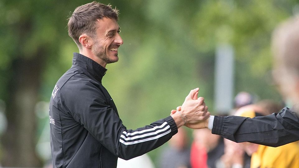 „Ich bin zufrieden mit der Rückrunde“: Trainer Vinzenz Loistl gibt sich absolut tiefenentspannt vor seinem Abschiedsspiel in Pullach.