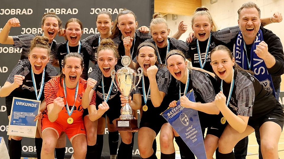 Die Frauen des SV Frauenbiburg sind neuer Bayerischer Hallenmeister