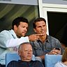 Gute Freunde: Patrick Glöckner (r.) mit Michael Ballack, den er in den 90er-Jahren bei einem Reha-Aufenthalt in Donaustauf kennengelernt hat.