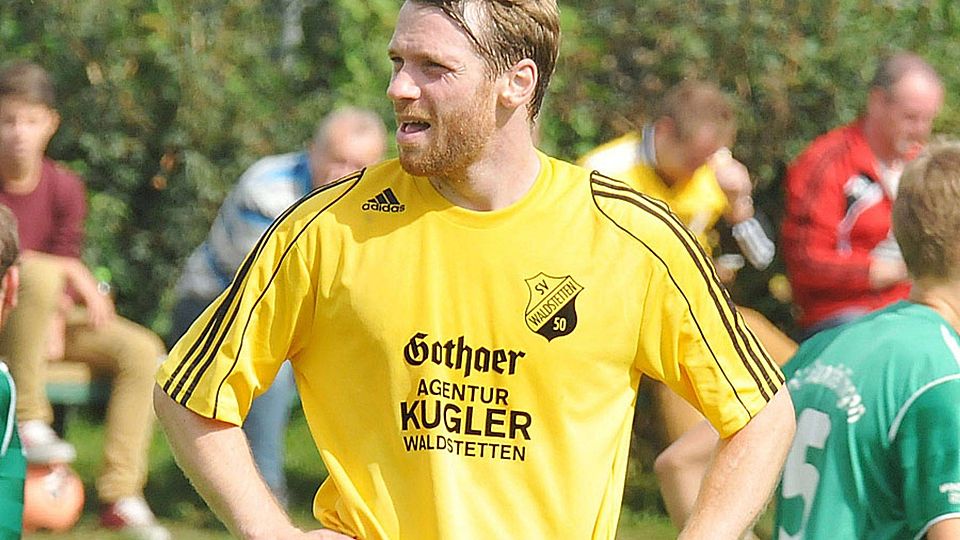 Gibt weiter alles für den SV Waldstetten: Andreas Hofmann.	F.: Walter Brugger