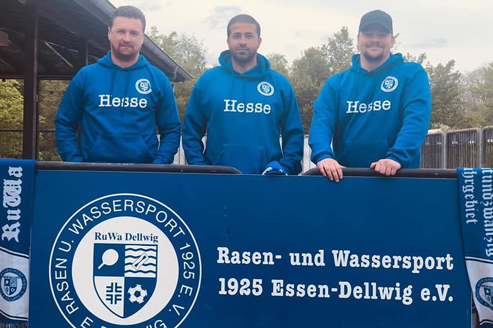 Hassan Al Hamad (Mitte), Igor Bendovskyi (l.) und Benjamin Carpentier sind die neuen Trainer von RuWa Dellwig.