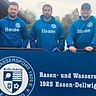 Hassan Al Hamad (Mitte), Igor Bendovskyi (l.) und Benjamin Carpentier sind die neuen Trainer von RuWa Dellwig.