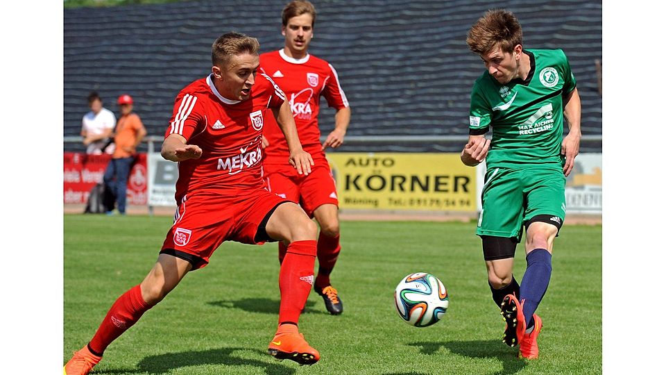 Die SpVgg Wiesau verliert gegen den TSV Thiersheim mit 0:2  F: Horst Linke