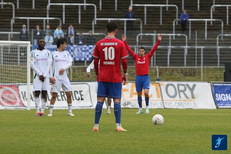 Nazzareno Ciccarelli erzielte zwei Treffer für den KFC. Nazzareno Ciccarelli erzielte zwei Treffer für den KFC.
