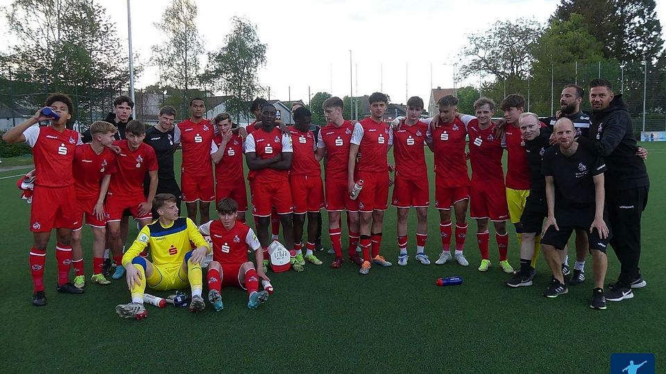 Die U19 des 1. FC Köln hat den Mittelrheinpokal gewonnen.