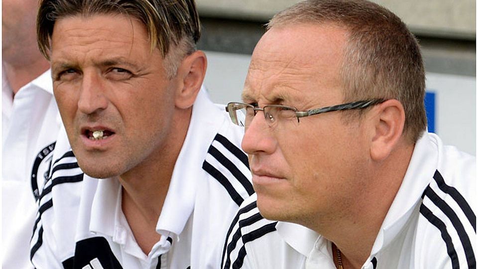 Freigestellt beim TSV 1860 Rosenheim: Co-Trainer Slobodan Jezildjic (li.) und Chefcoach Patrik Peltram müssen gehen. F: Meier