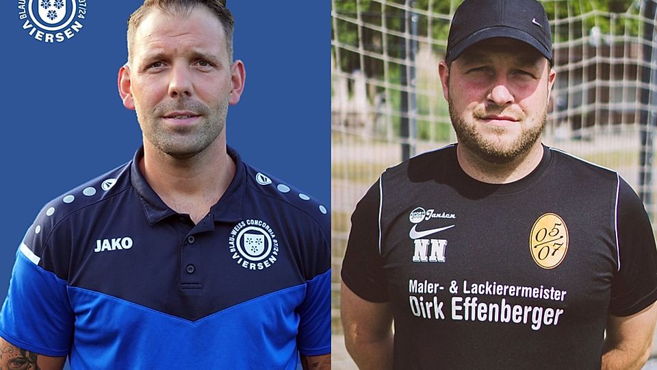 Tobias Beier (l.) und Niclas Nilges trainieren die Relegationsteams.