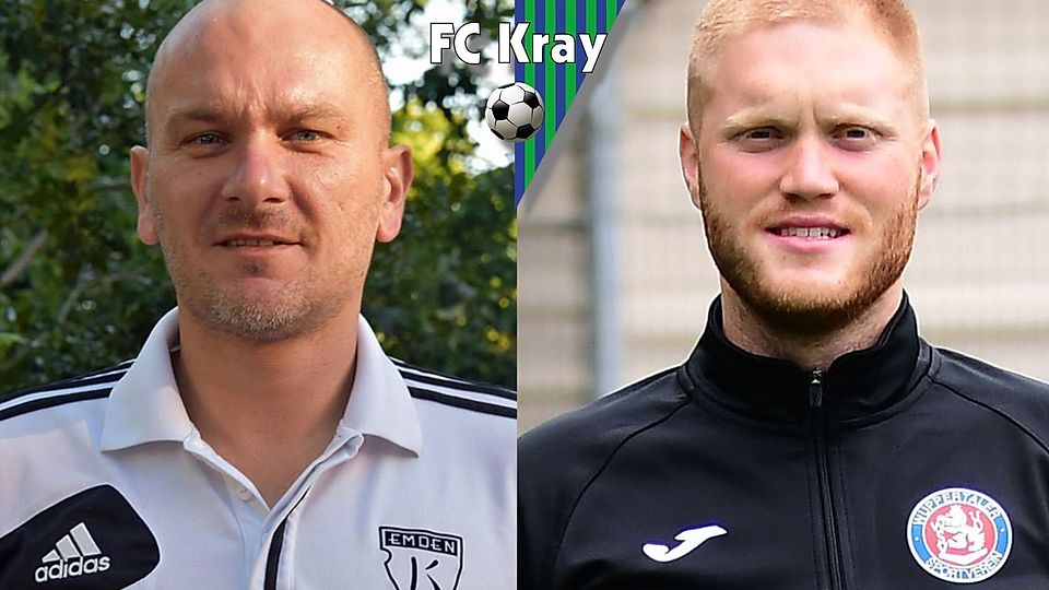 FC Kray: Rudolf Zedi (l.) übernimmt die Sportliche Leitung, Fabian Springob den Trainerposten. 