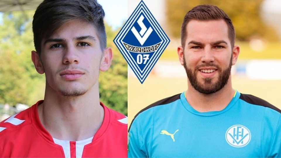 Burak Cavdaro (l.) und Patrick Obsada verstärken den SV Waldhof Mannheim II.