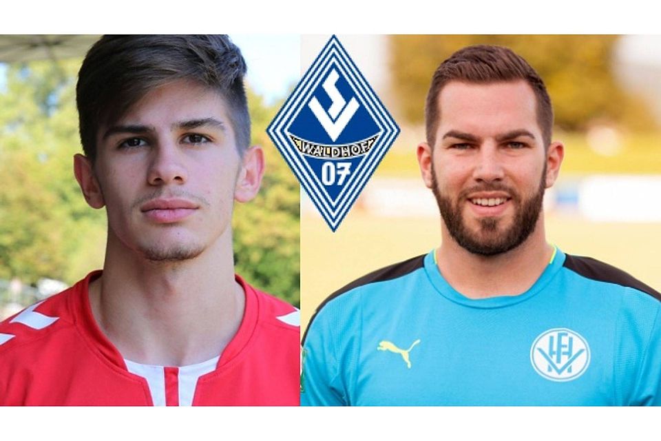 Burak Cavdaro (l.) und Patrick Obsada verstärken den SV Waldhof Mannheim II.