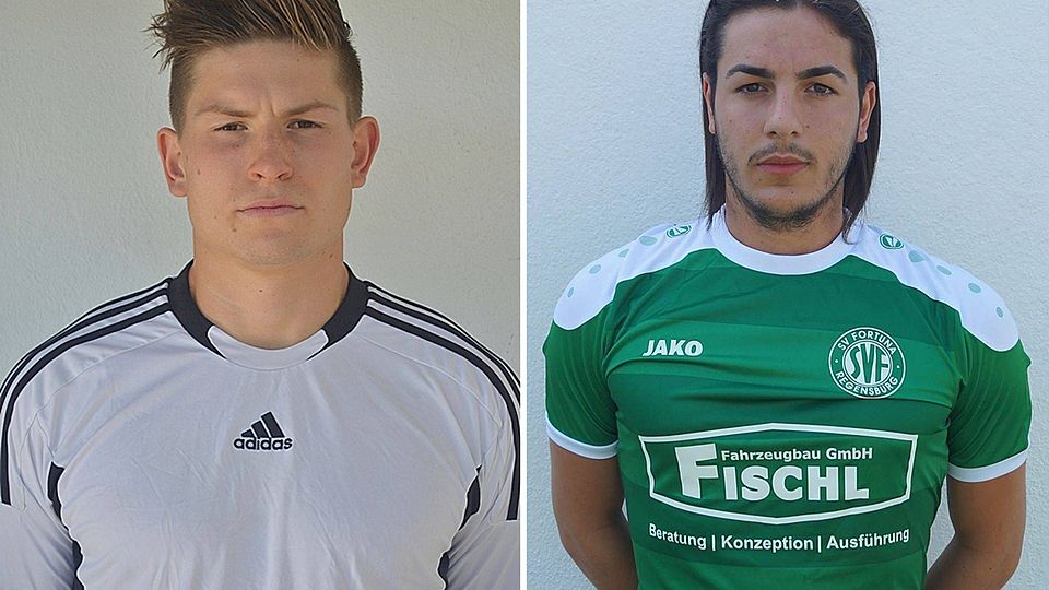 Die nächsten Neuzugänge für den SV Fortuna Regensburg: Enrico Sommer (li.) und Sinan Canac. Montage: Würthele