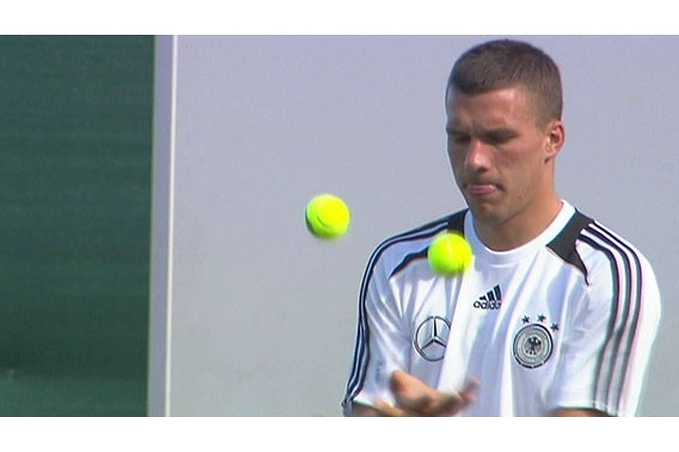 Auch die Profis - hier Lukas Podolski - trainieren regelmäßig mit den Life Kinetik - Methoden.