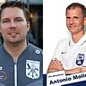 Bewegte Tage für die Oberliga-Trainer Marcus Behnert (l.) und Toni Molina. 